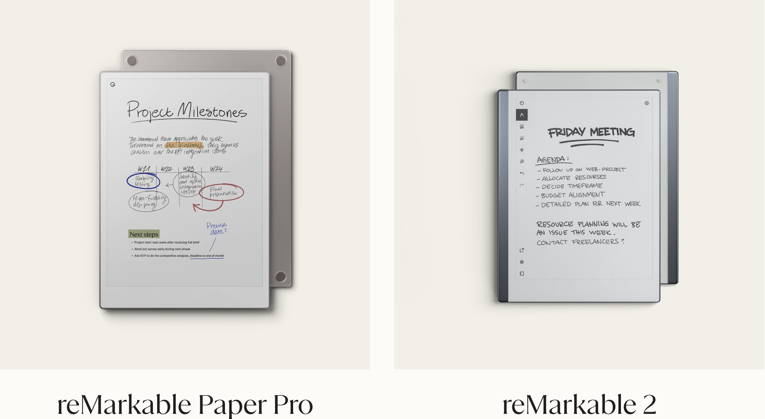 An short introduction to the new Remarkable Paper Pro | (3) Comparison between Remarkable 2 and Remarkable Paper Pro